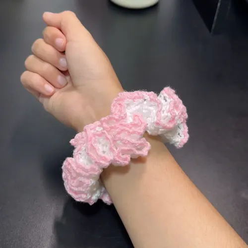 Scrunchie Bèo Hồng